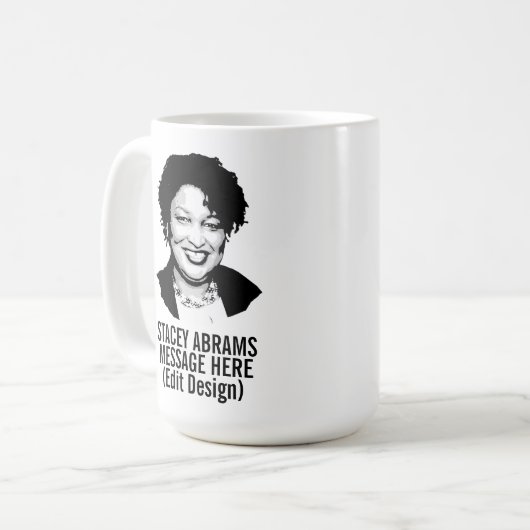 Aangepaste Stacey Abrams Koffiemok (Voorkant links)