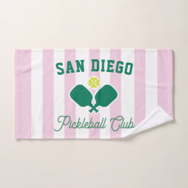 Aangepaste Stad Pickleball Preppy Sport Handdoek