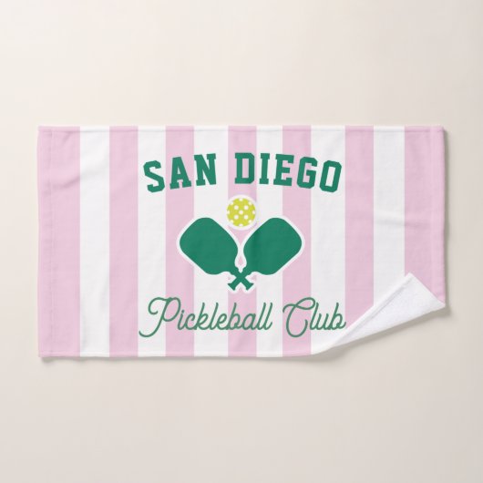 Aangepaste Stad Pickleball Preppy Sport Handdoek (Handdoek)