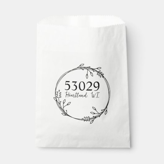 Aangepaste Stad & Staat Krans Boerderij Theedoek, Bedankzakje (Voorkant)