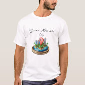 Aangepaste Stadkaart  T-shirt (Voorkant)