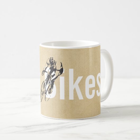 Aangepaste stadscyclewinkel koffiemok (Voorkant rechts)