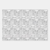 Aangepaste stadsgebouwen met retro, met de hand ge inpakpapier vel (Voorkant 2)