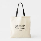 Aangepaste stadsmoderne, stijlvolle bestemmingsbru tote bag (Achterkant)