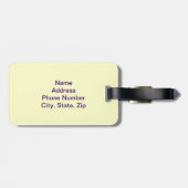 Aangepaste Stain Glass Dendrobium Bagagelabel (Achterkant horizontaal)