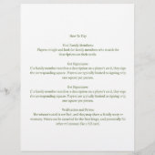 Aangepaste stamboom Bingo Regio Party Game (Achterkant)