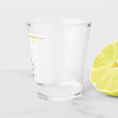 Aangepaste stamboom: Elegante minimalistische kuns Shot Glas (Rechts)