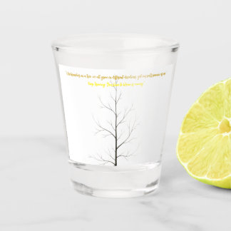 Aangepaste stamboom: Elegante minimalistische kuns Shot Glas