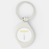 Aangepaste stamboom: Elegante minimalistische kuns Sleutelhanger (Voorkant)