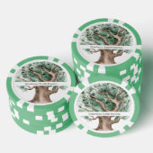 Aangepaste stamboom Familie Reünie Naam Poker Chips (Opstapeling)