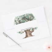 Aangepaste stamboom Familie Reünie Naam Tag Vierkante Sticker (Envelop)
