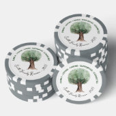 Aangepaste stamboom reünie poker chips (Opstapeling)