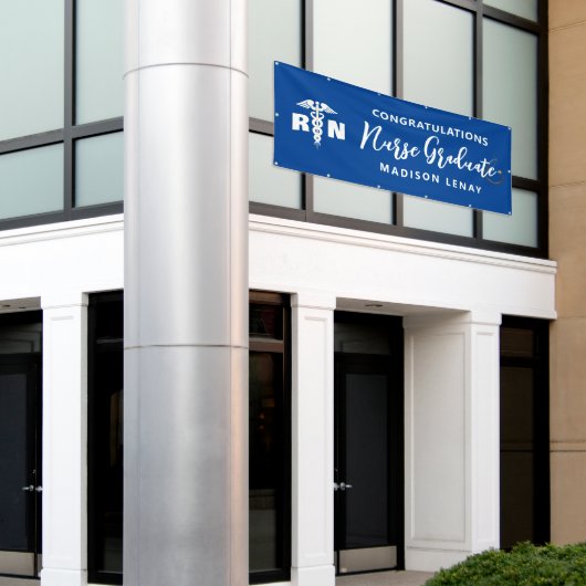 Aangepaste standaardindeling voor verpleegkundigen spandoek (Buitenkant Gebouw)