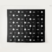 Aangepaste stap en herhaal 3 Sponsor White-logo's Wandkleed (Voorkant (horizontaal))