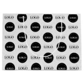 Aangepaste stap twee Logo en herhaal zakelijke gri Groot Cadeauzakje (Voorkant)