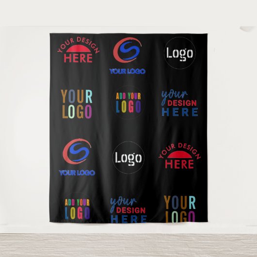 Aangepaste stap voor de achtergrond van Logos-gebe Wandkleed (Voorkant)