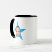 Aangepaste Star Face World's Best Funny Kantoor Gi Mok (Voorkant links)
