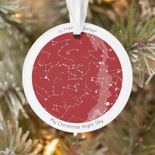Aangepaste Star-kaart - Acrylkerstversiering  Ornament (Boom)