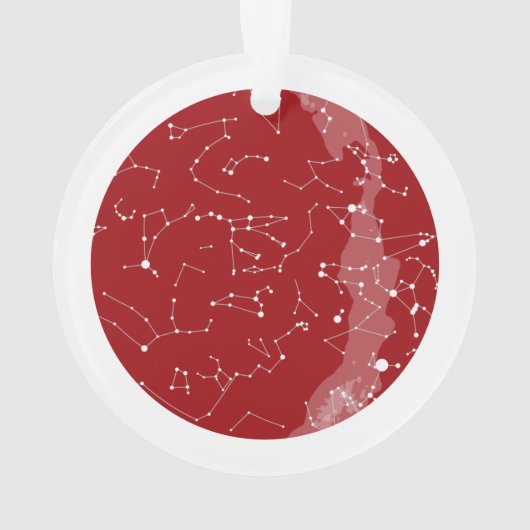 Aangepaste Star-kaart - Acrylkerstversiering Ornament (achterkant)