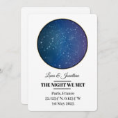 Aangepaste Star Map Kaart - Gepersonaliseerde Nigh (Voorkant / Achterkant)