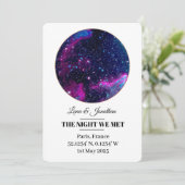 Aangepaste Star Map Kaart - Jubileum & huwelijksca (Staand voorkant)