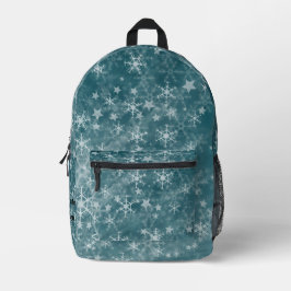 Aangepaste Star Snowflake Navy Patroon Esthetisch Bedrukte Rugzak