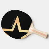 Aangepaste Star-voeding (zwart) Tafeltennisbatje (Zijkant)