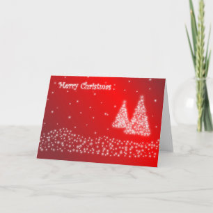 AANGEPASTE STARRY MERRY CHRISTMAS SEASON'S GREETIN FEESTDAGEN KAART