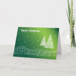 AANGEPASTE STARRY MERRY CHRISTMAS SEASON'S GREETIN FEESTDAGEN KAART