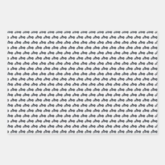 Aangepaste startdag motorfiets Inpakpapier Vel (Voorkant 2)