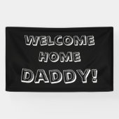 Aangepaste startpagina zwart op maat spandoek (Horizontaal)