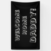 Aangepaste startpagina zwart op maat spandoek (Verticaal)