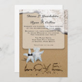 Aangepaste starvis Beach 5x7 uitnodiging (Voorkant / Achterkant)