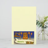 Aangepaste statusbalk briefpapier (Staand voorkant)