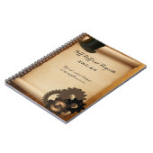 Aangepaste Steampunk-laptop Notitieboek (Linkerzijde)