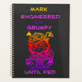 Aangepaste Steampunk Ramen Kat Grappige Anime Plan Planner (Voorkant)