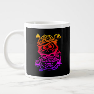 Aangepaste Steampunk Ramen Kat Grappige Anime Reuz Grote Koffiekop