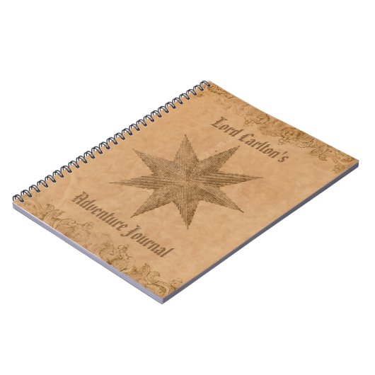 Aangepaste Steampunk Star Notitieboek (Linkerzijde)