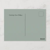 Aangepaste steden op de wereldmarkt van Malaga Briefkaart (Achterkant)