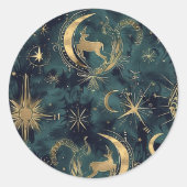 Aangepaste Steenbok Briefpapier Stickers (Voorkant)