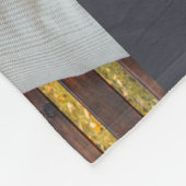 Aangepaste steenrooster - Grauwe 12 foto Fleece Deken (Hoek)