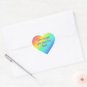 Aangepaste stekkers voor regenbooghars hart sticker (Envelop)