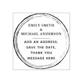 Aangepaste stempel Aangepaste tekst Rustieke Grung (Afrduk)