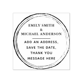 Aangepaste stempel Aangepaste tekst Rustieke Grung