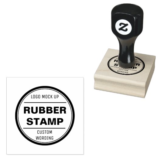 Aangepaste stempel, Bedrijf, logo, Badge Symboolpi Rubberstempel (Gestempeld)