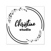 Aangepaste stempel, gepersonaliseerde stempel, aan zelfinktende stempel (Design)