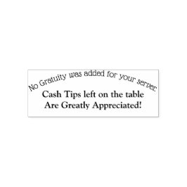 Aangepaste stempel voor tips .