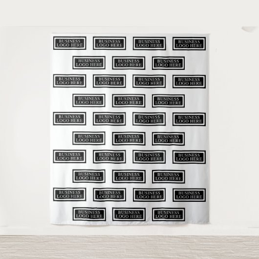 Aangepaste Step en Repeat Stoffen Achtergrond Wandkleed (Voorkant)