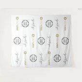 Aangepaste Step & Repeat Drie Logo Evenementen Ach Wandkleed (Voorkant (horizontaal))