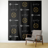 Aangepaste Step & Repeat Drie Logo Evenementen Ach Wandkleed (In situ)